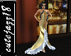 [cj18] Gold Laced Dress