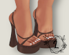 L. Danielle heels brown