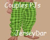 Couples PJs Lime