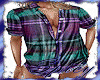 $ Purple Teal Flannel