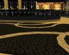 Black and gold rug
