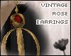 [m] vintage rose earring