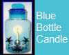 Bottle Candle Blue