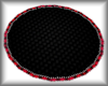 Black / Red Circle Rug