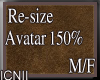 Re-Size Aatar 150%