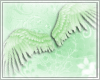 Green Kawaii Angel Wings