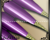 .:K:. Purple/Gold Nails