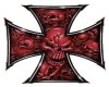 Red Skull Cross