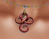red snake necklace