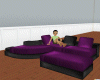 MK Purple Chunky Sofa