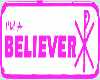 Believer bumper sticker