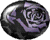 black rose pin