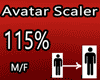 Scale Avatar 115% M/F