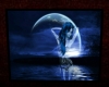 Blue On The Moon Framed