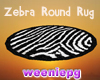 Zebra Round Rug