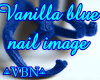 Vanilla blue nail image