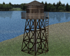 Water Tower Wood Metal