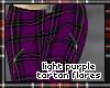 l/purple tartan flares