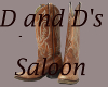 D and D's Saloon sign