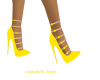 yellow butterfly shoe