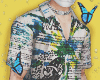 유SHRT Warning White유