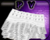 {PV} White Plaid Skirt 
