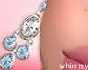 Blue Diamond Earrings