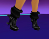 s~n~d black strap boots