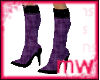 Stiletto purpleplaid boot