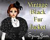 Vintage Black Fur Coat