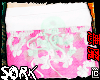 short pink + tattoo