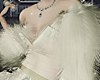 Silver Stars Fur Wrap