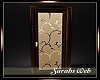 Dark Wood Glass Door