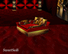 [S] Red Gold Cuddle Sofa