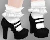 Black/White Lolita Heels
