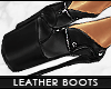 - leather booties -