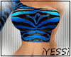 (Y)xxl Blue zebra print