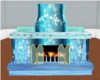 Ice Blue Fire Place