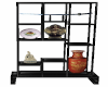 Empty shelves cabinet