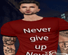 Dual "Never" Shirt Red