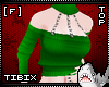 [F] Green Chain Sweater