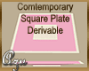 Square Plate Derivable