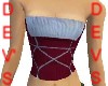vict red and wht bustier