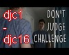 Don't judge challenge 