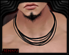 *J Male Blk Necklace