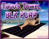 [TGUU]Towel blk purp
