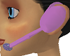 dj headset mic purple