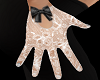 H/White Lace Gloves