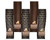 Wall Mount Candles brown