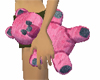 Pink & Black Plush Teddy